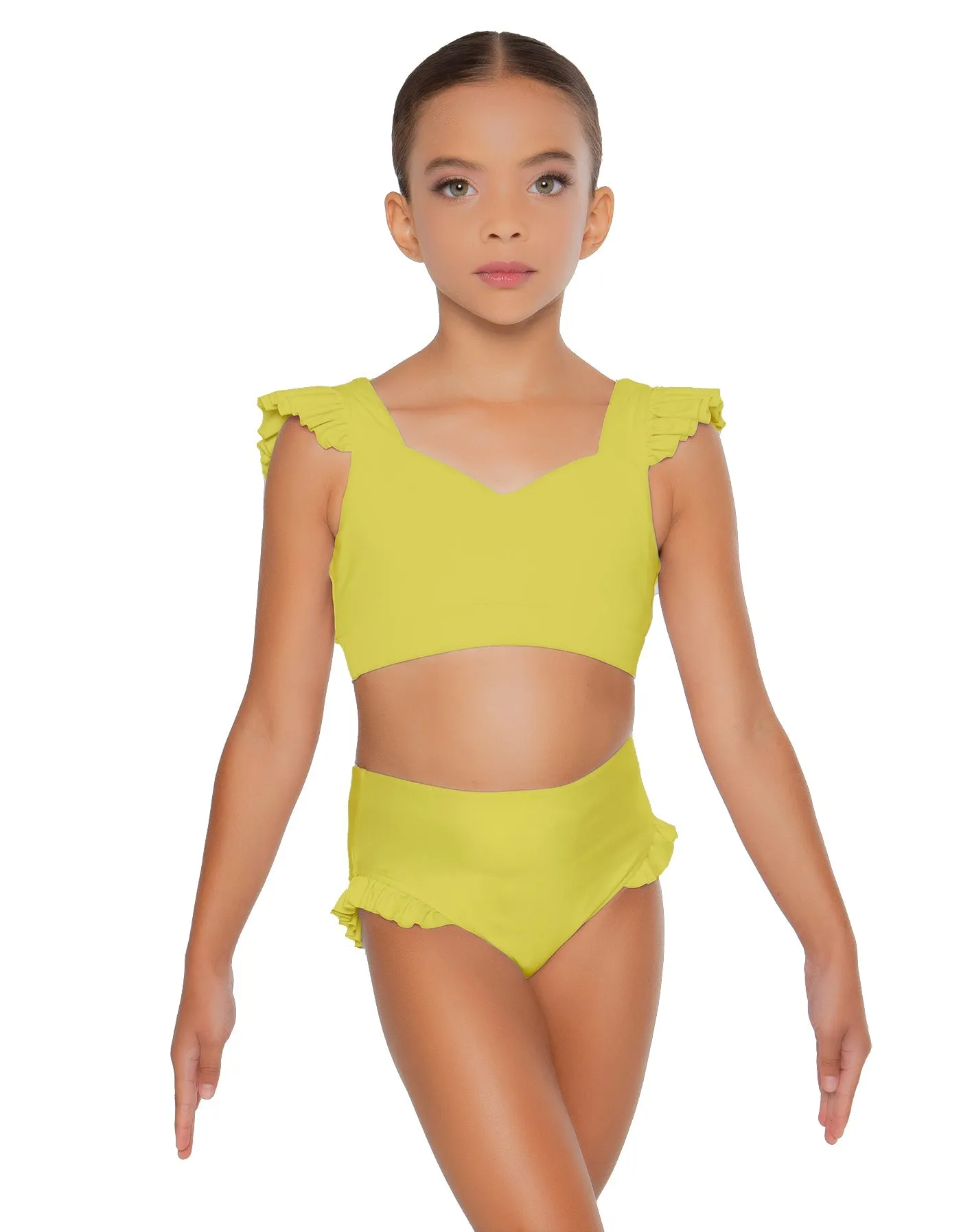 Solid Lycra High Rise Panty with Ruffle