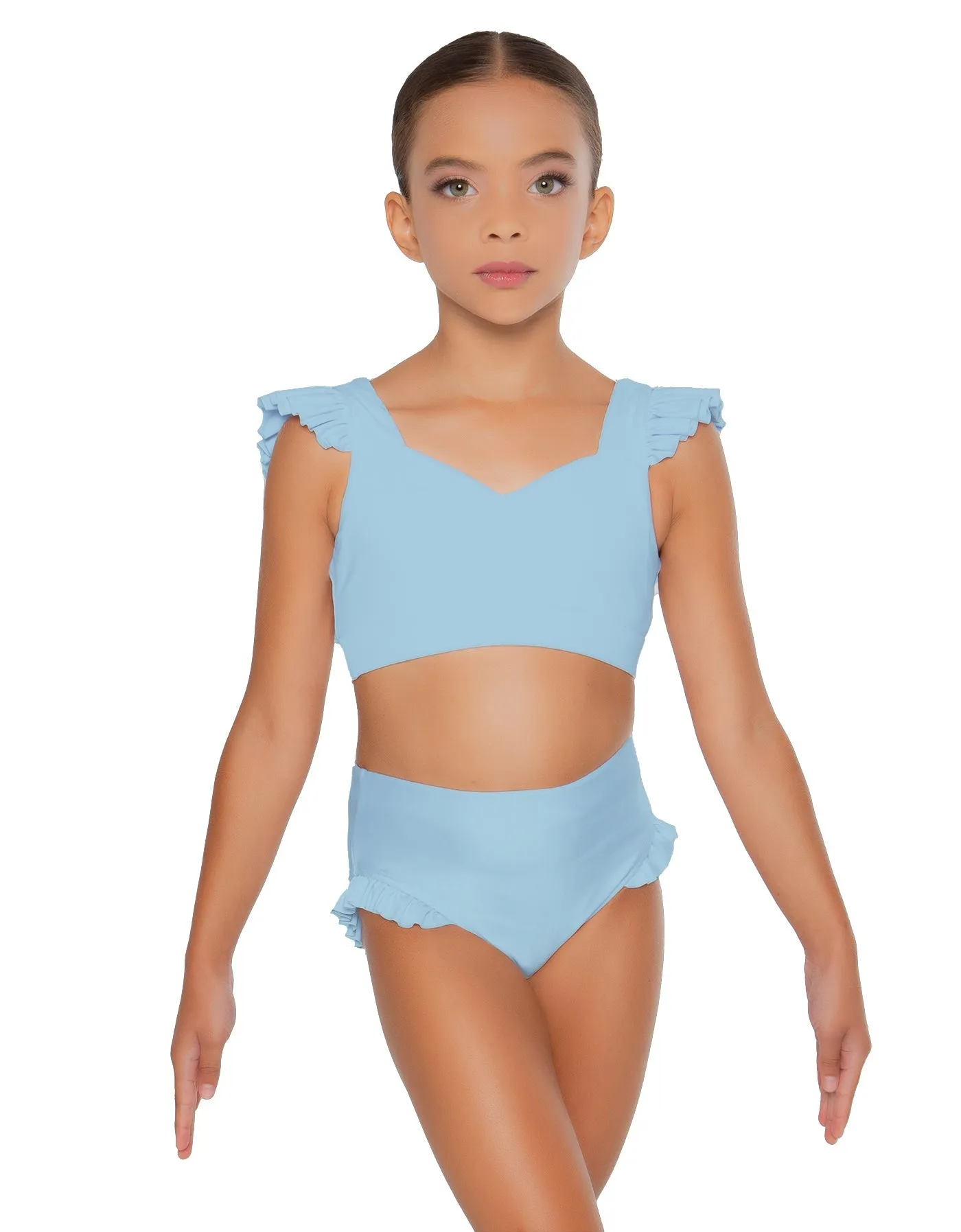 Solid Lycra High Rise Panty with Ruffle