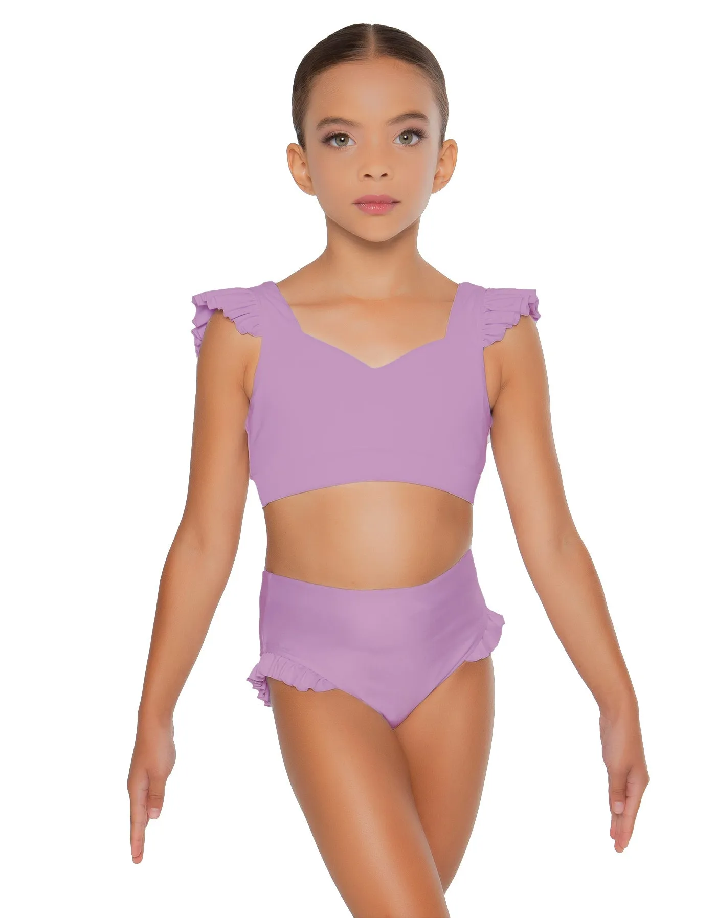 Solid Lycra High Rise Panty with Ruffle