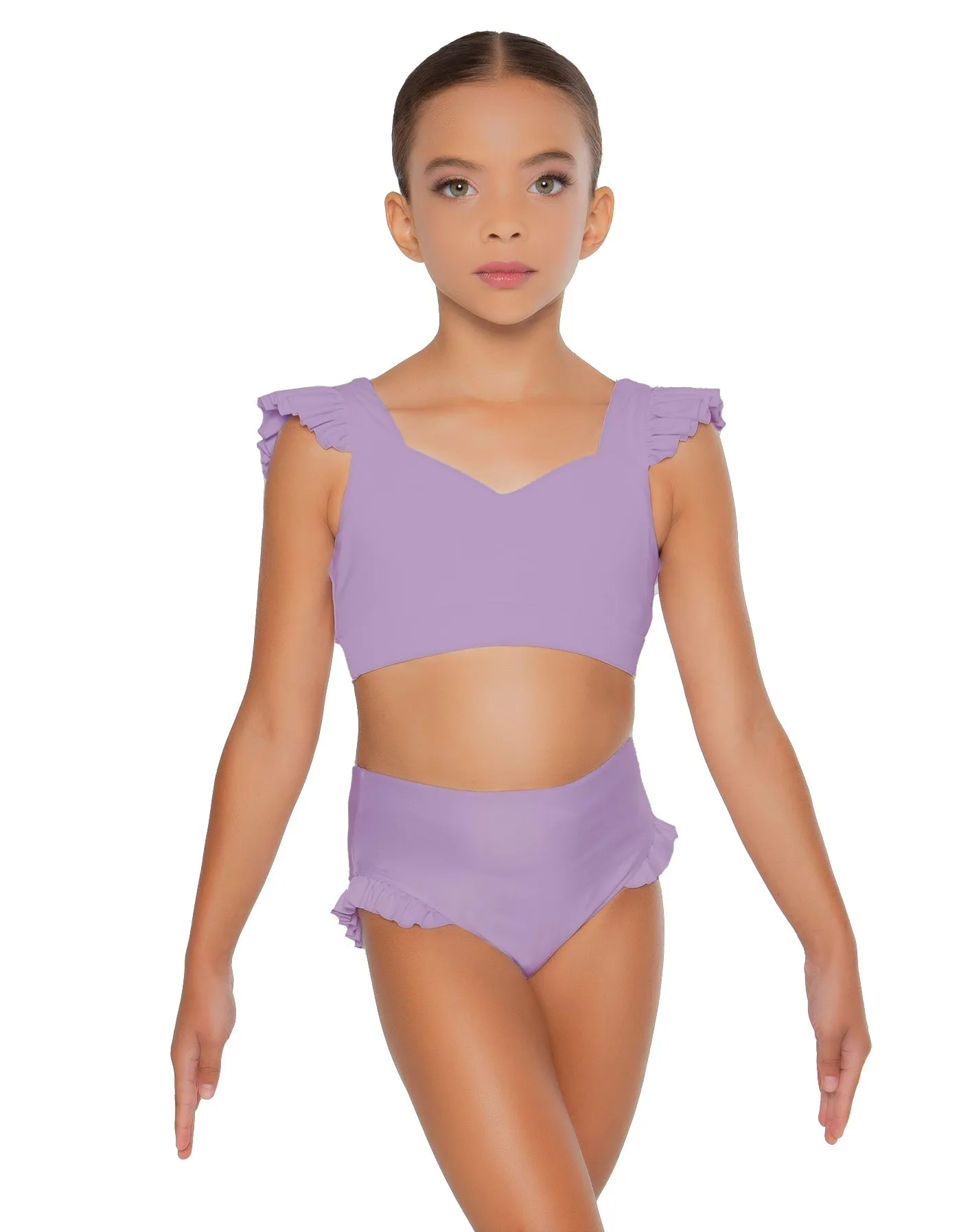 Solid Lycra High Rise Panty with Ruffle