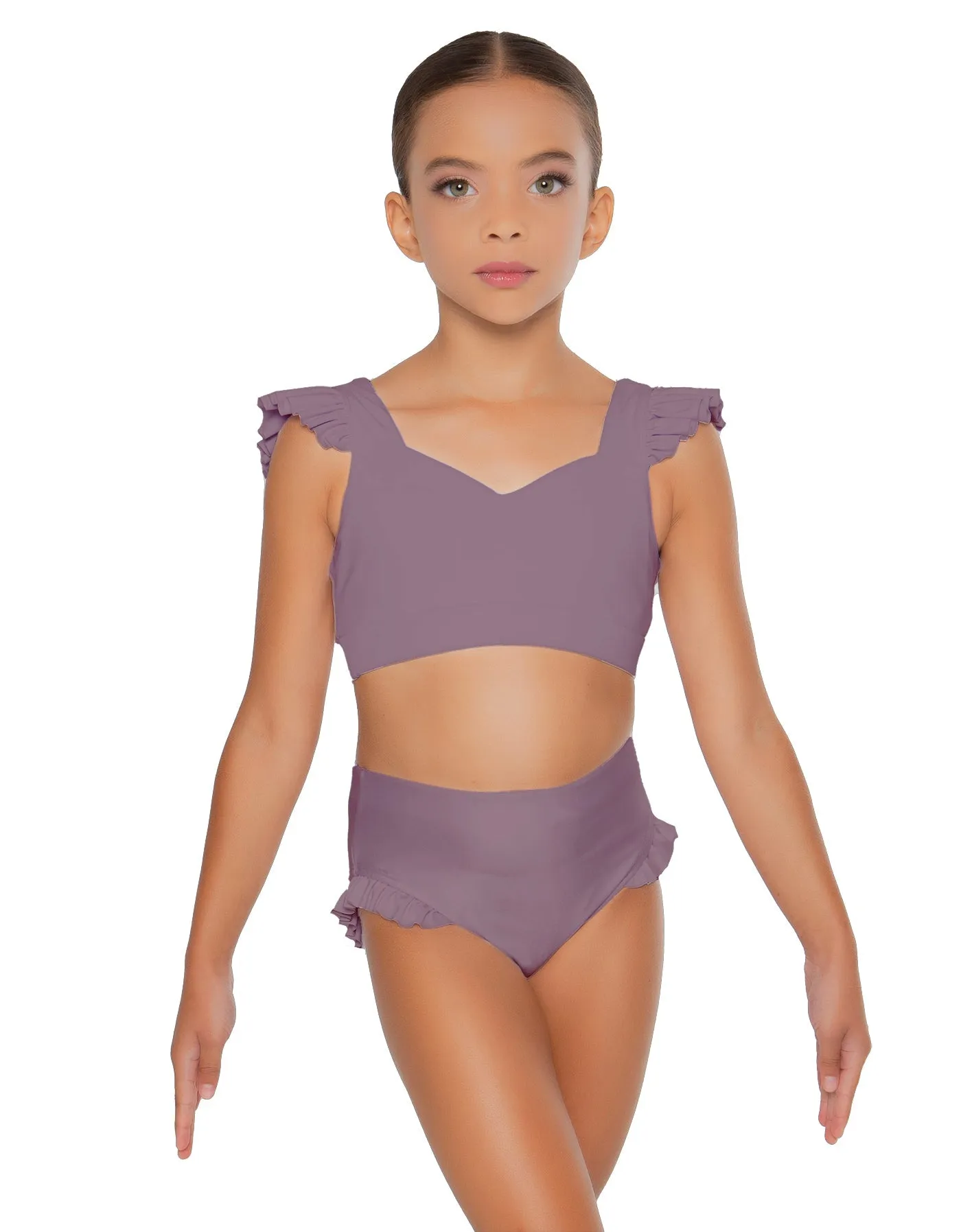Solid Lycra High Rise Panty with Ruffle