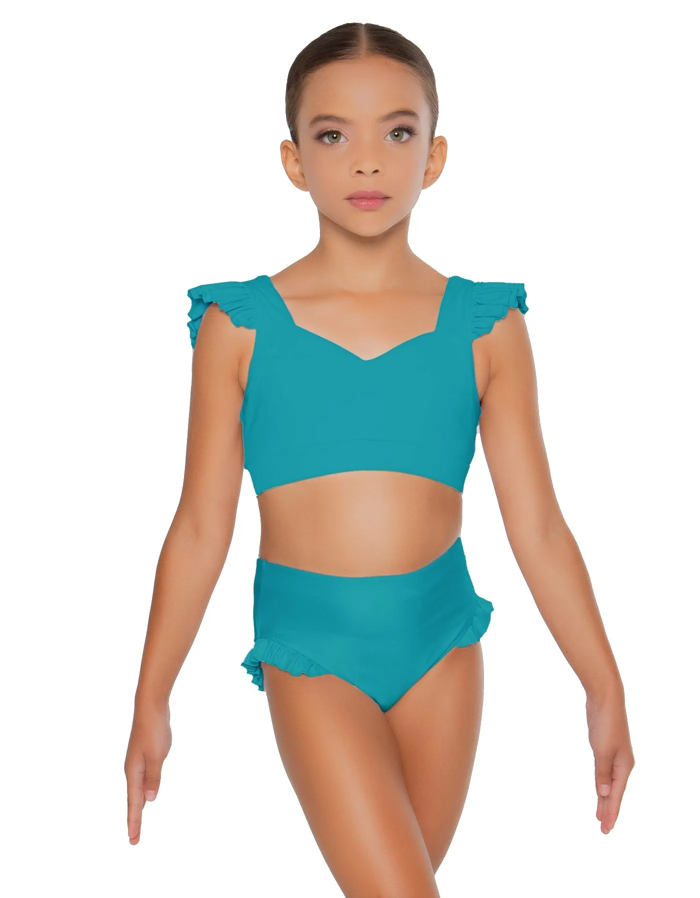 Solid Lycra High Rise Panty with Ruffle