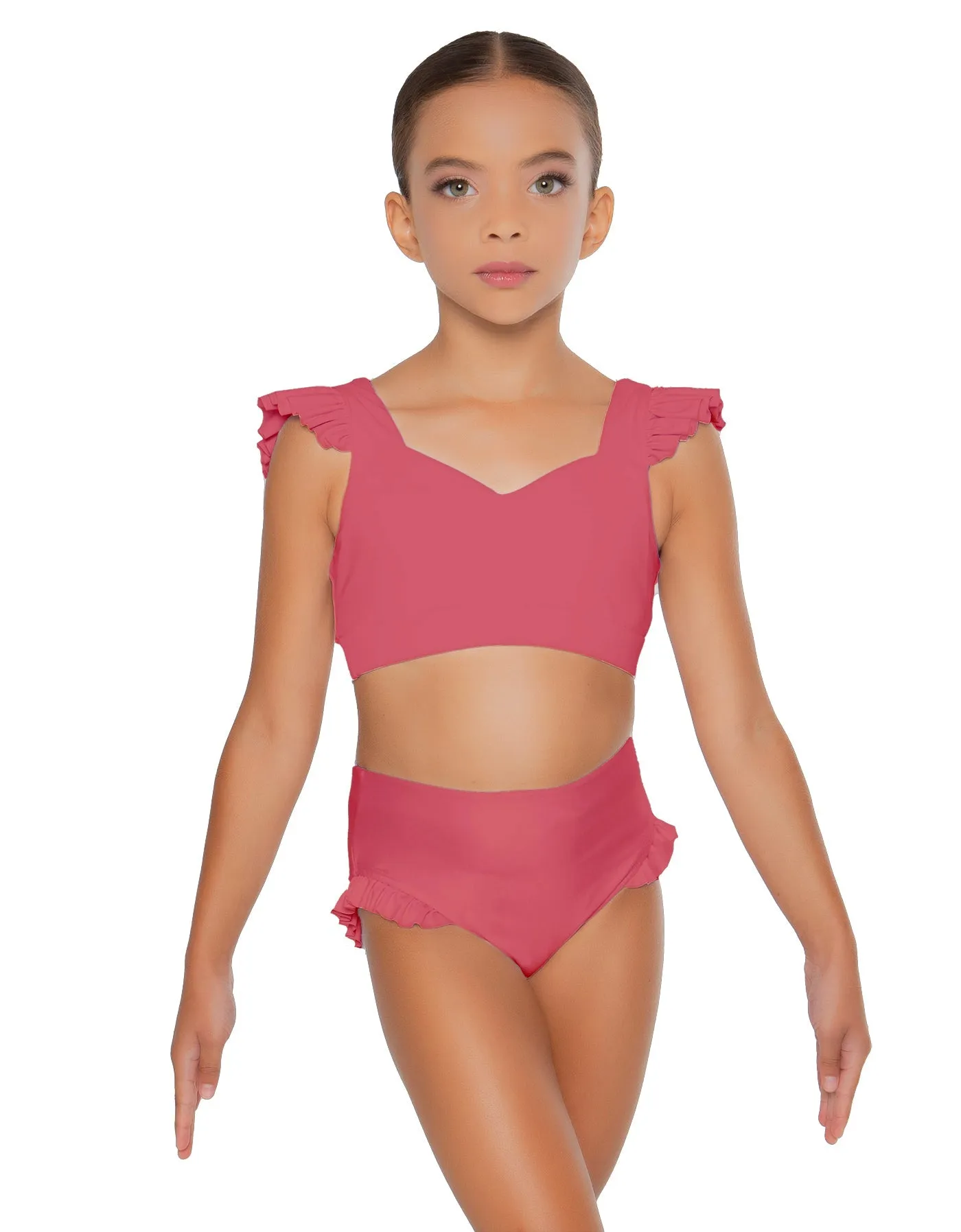 Solid Lycra High Rise Panty with Ruffle