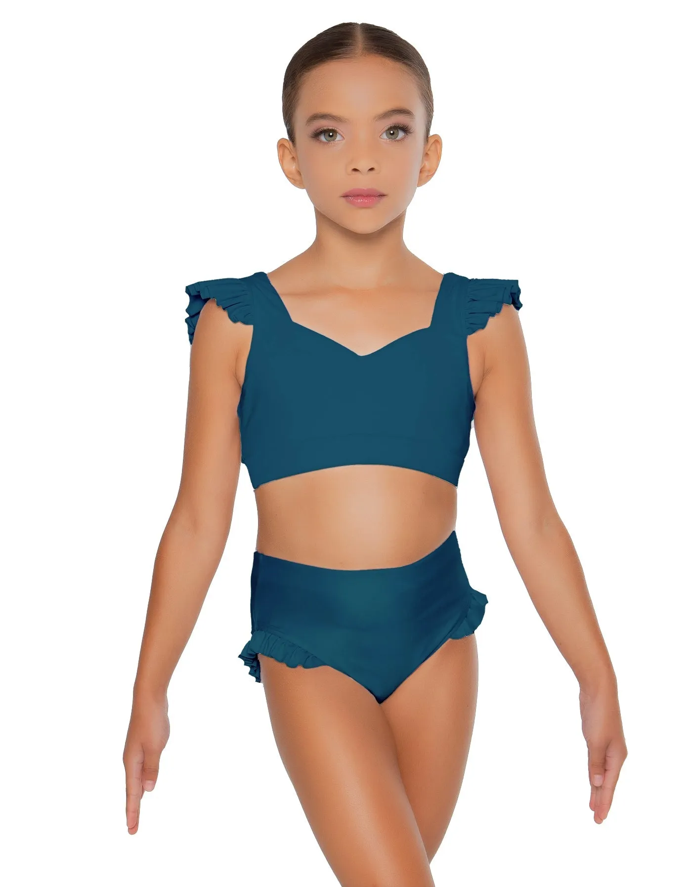 Solid Lycra High Rise Panty with Ruffle
