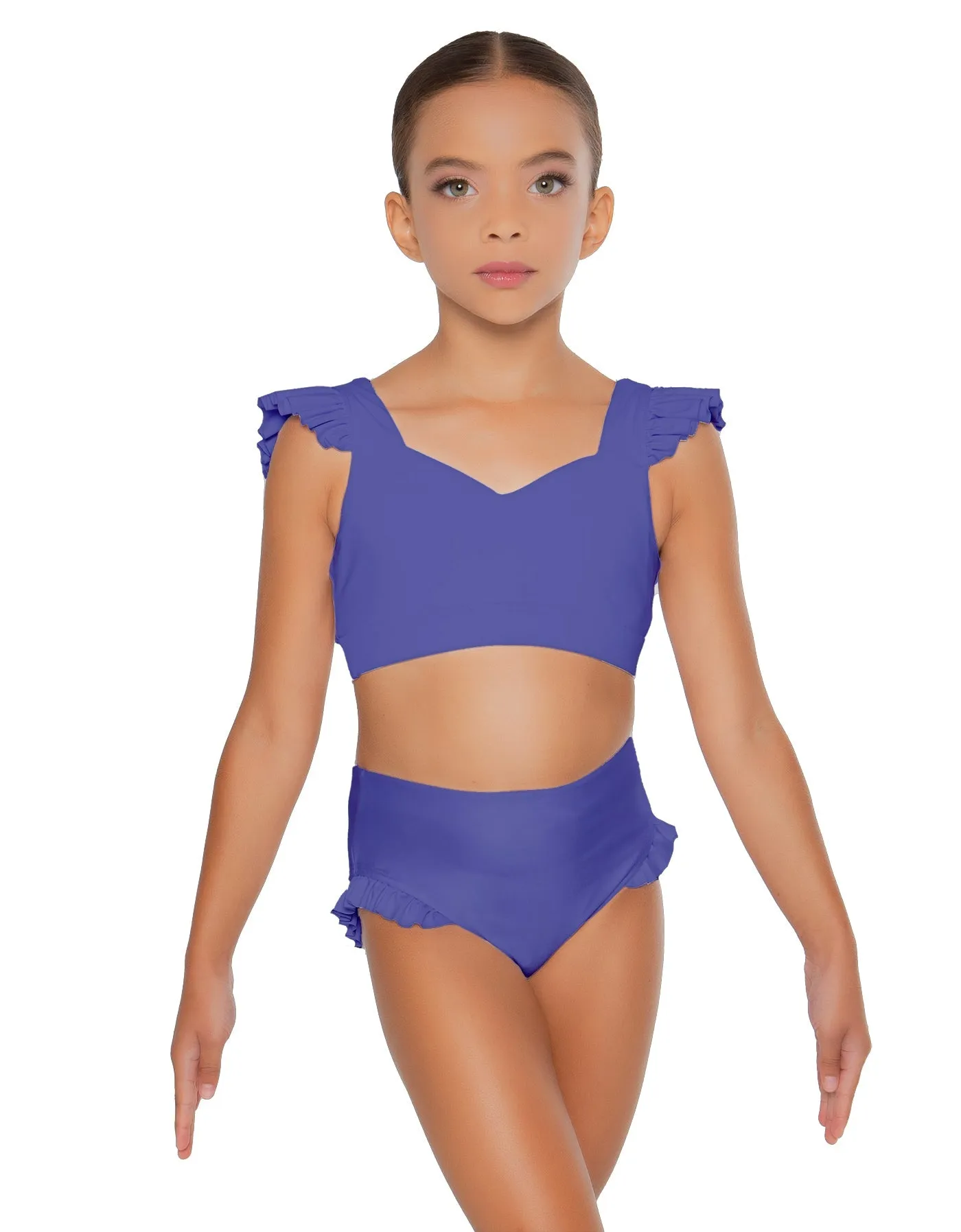 Solid Lycra High Rise Panty with Ruffle