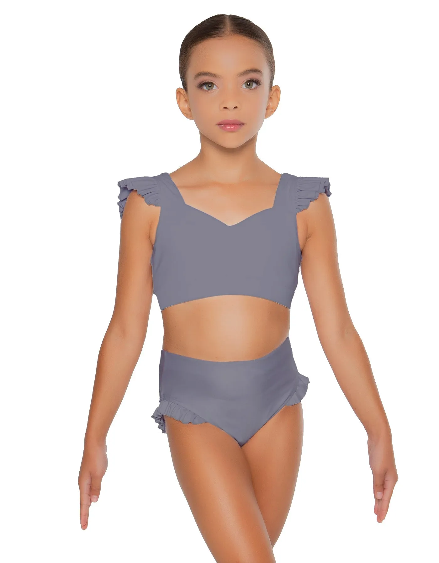 Solid Lycra High Rise Panty with Ruffle