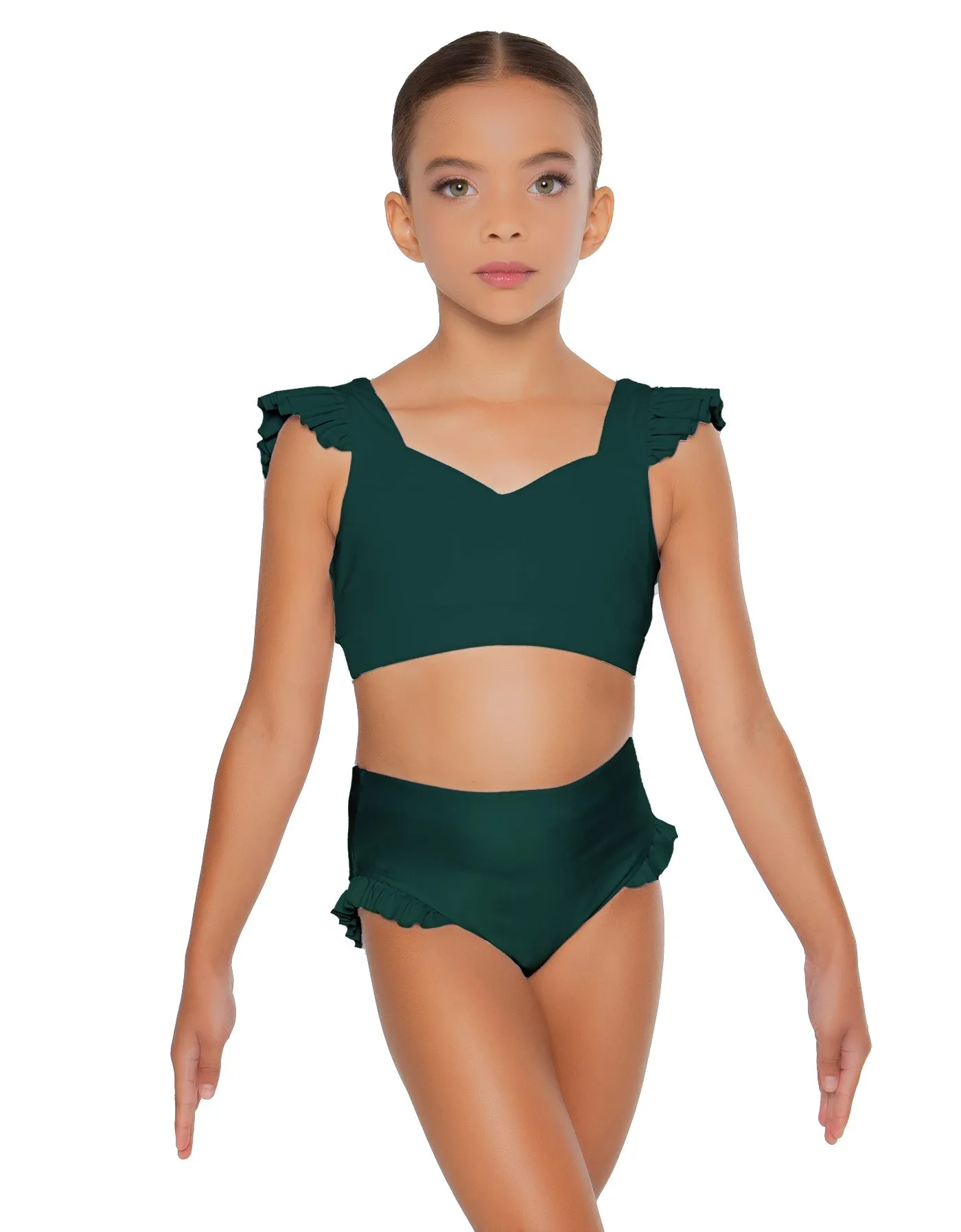 Solid Lycra High Rise Panty with Ruffle