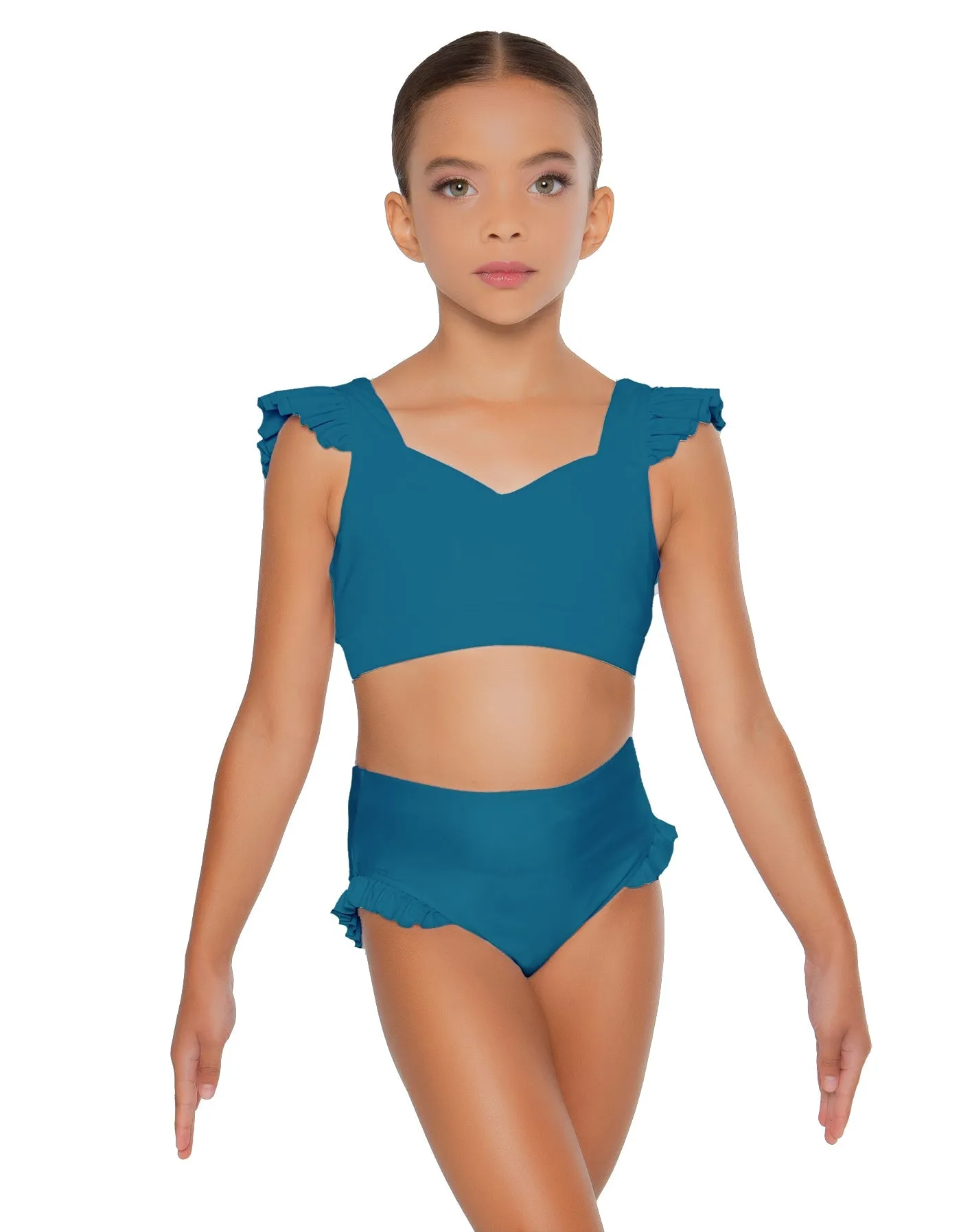 Solid Lycra High Rise Panty with Ruffle