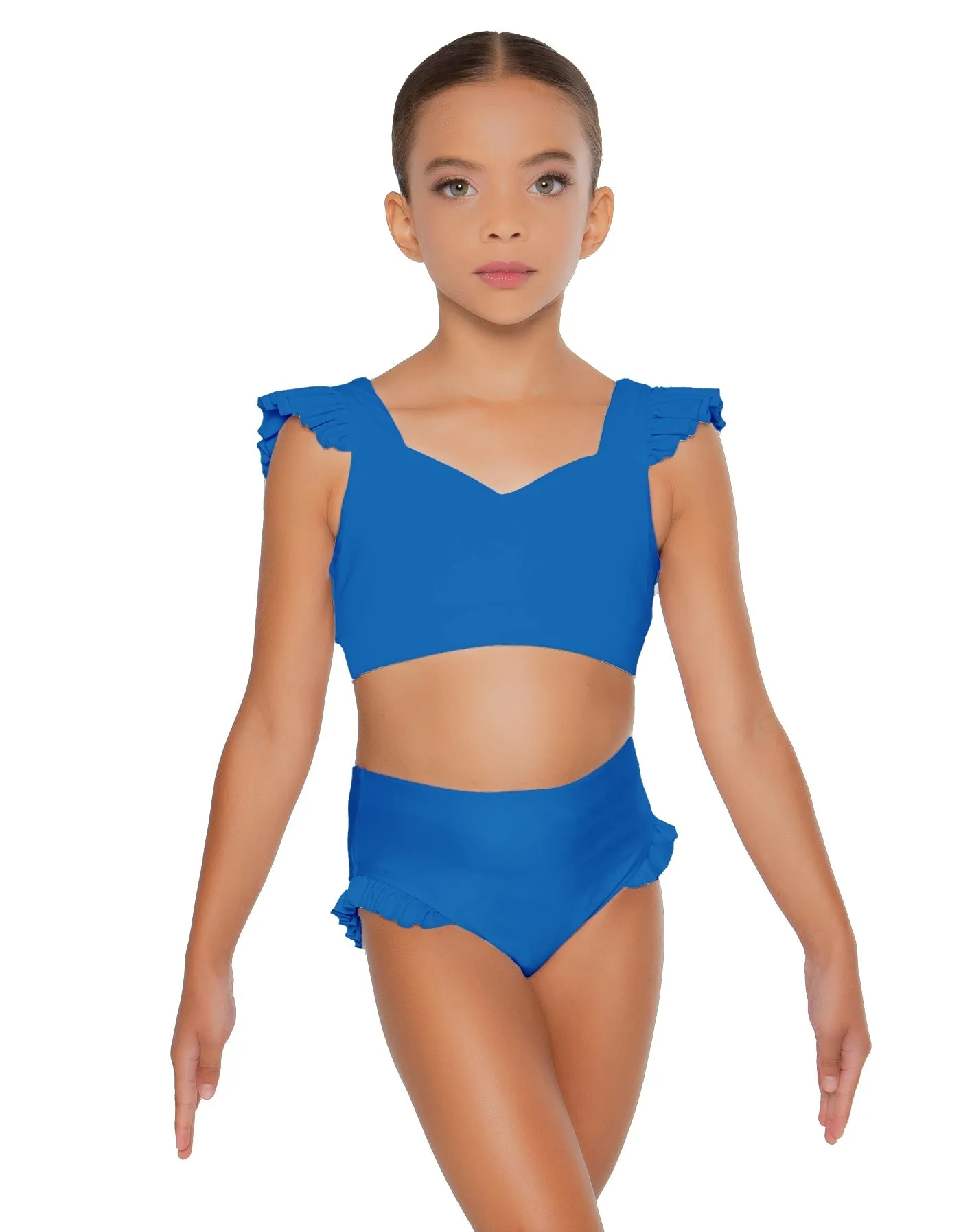 Solid Lycra High Rise Panty with Ruffle