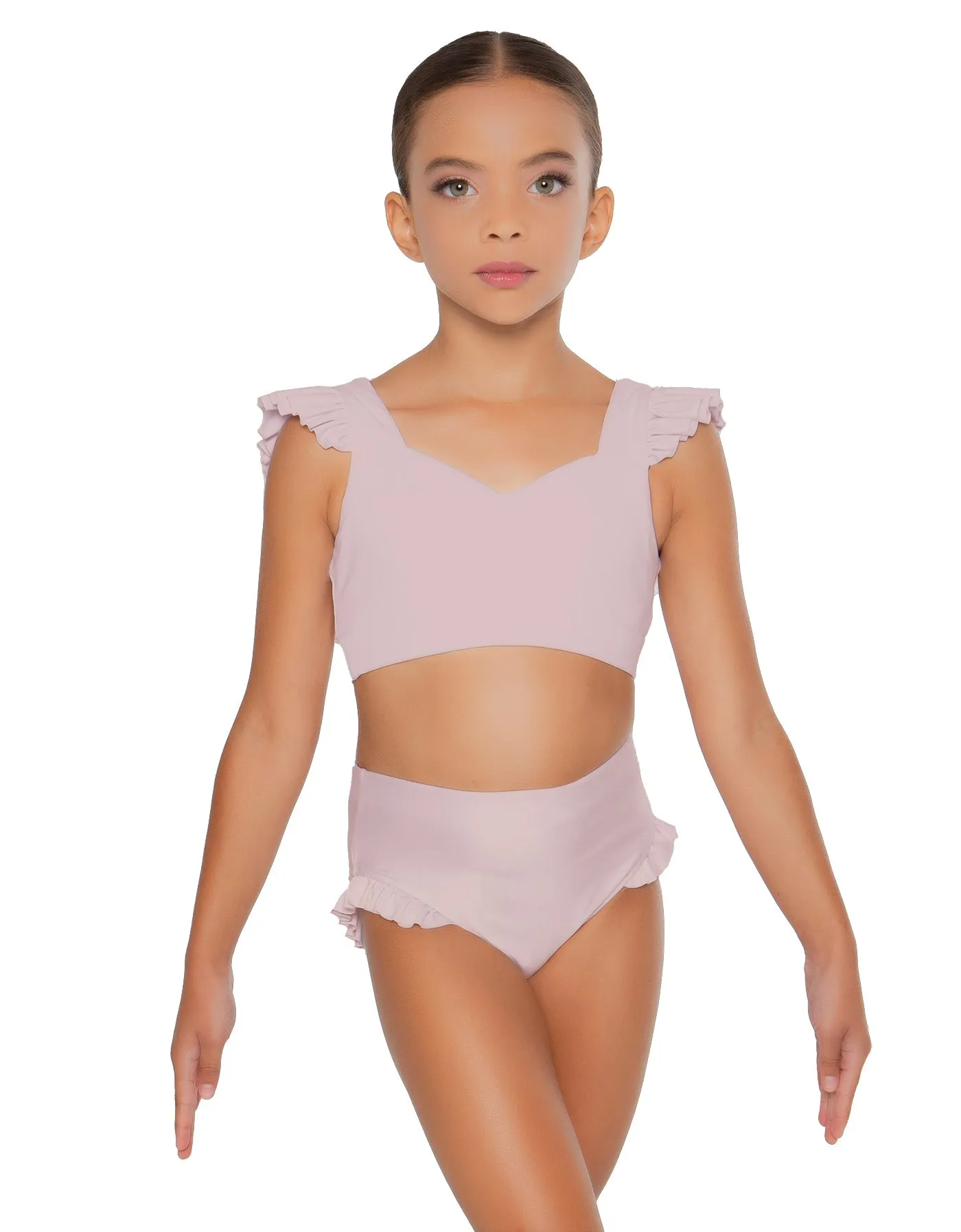 Solid Lycra High Rise Panty with Ruffle