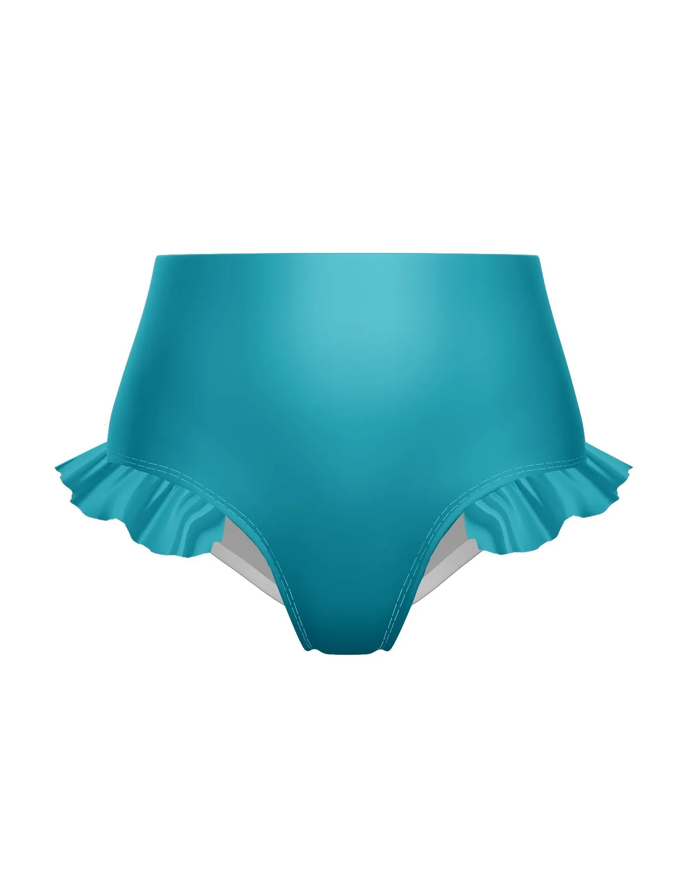 Solid Lycra High Rise Panty with Ruffle