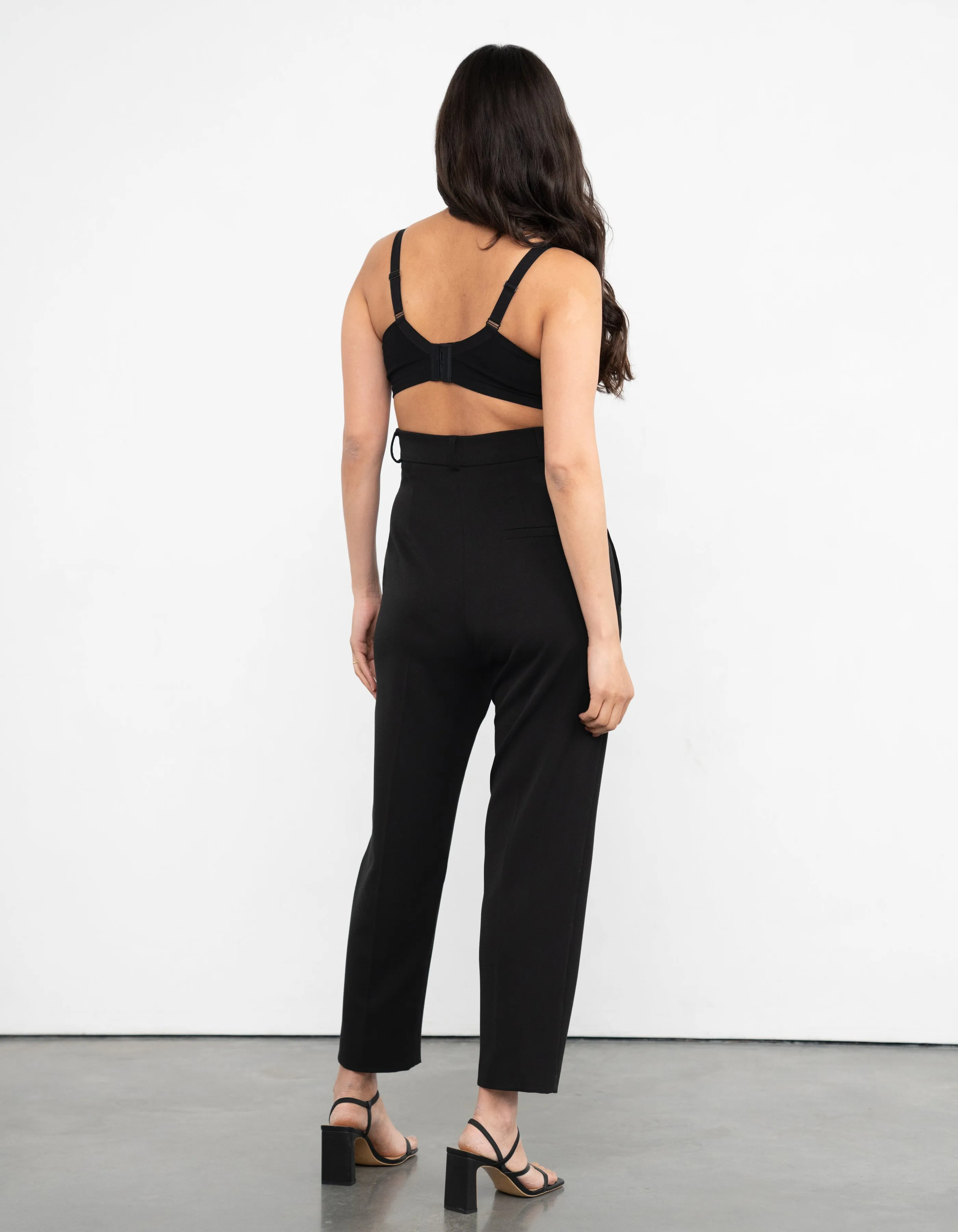 Tapered Black Maternity Trousers