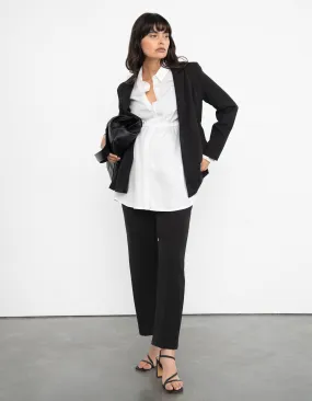 Tapered Black Maternity Trousers