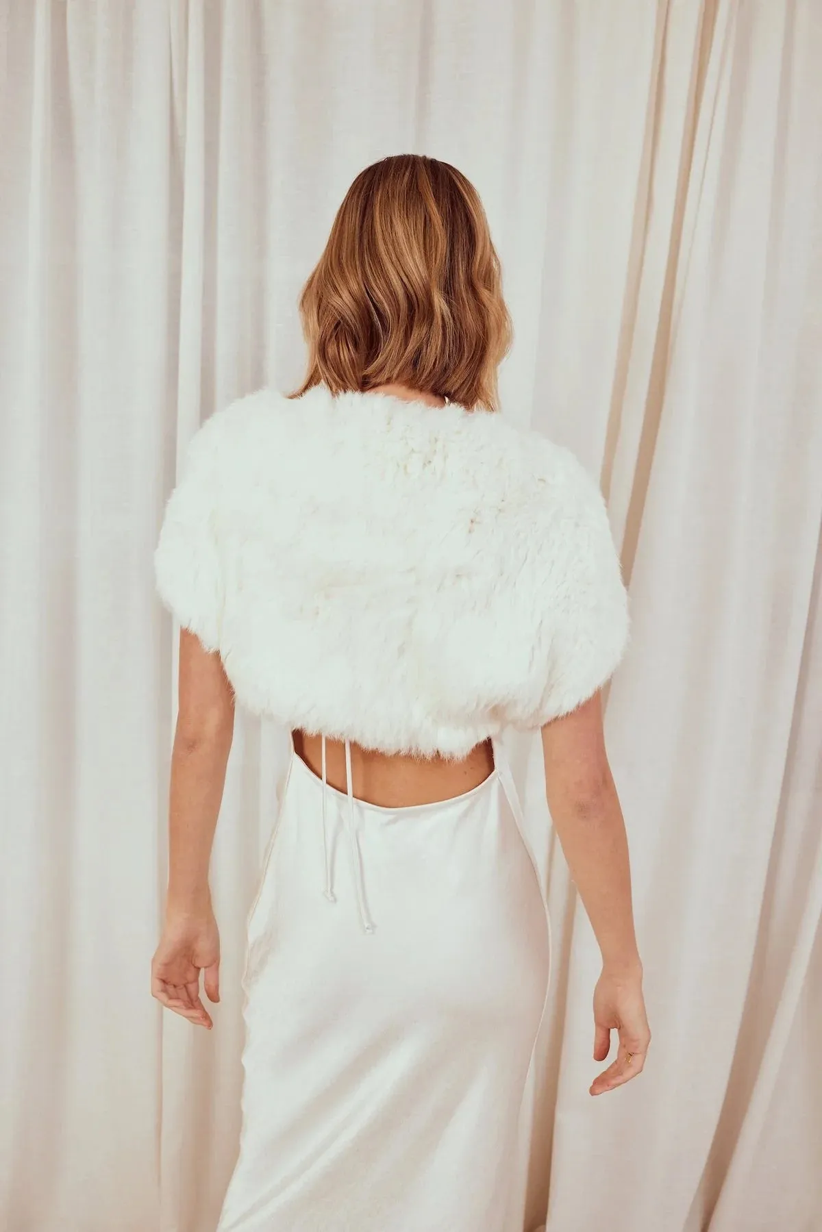 Whistler Fur Bridal Bolero